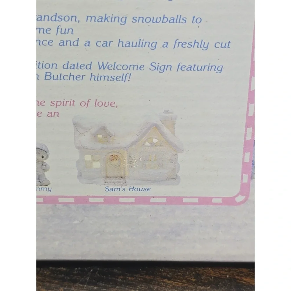 Precious Moments Sugar Town Sams House Lighted Christmas House Collectible 7 Pc